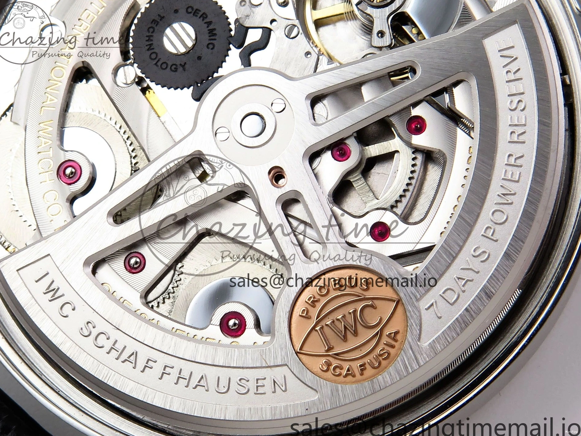 MIROTIME 0214 OnTrend Portugieser Automatic 42mm SS APSF 1:1 Best Edition White RG Dial on Black Leather Strap A 7010